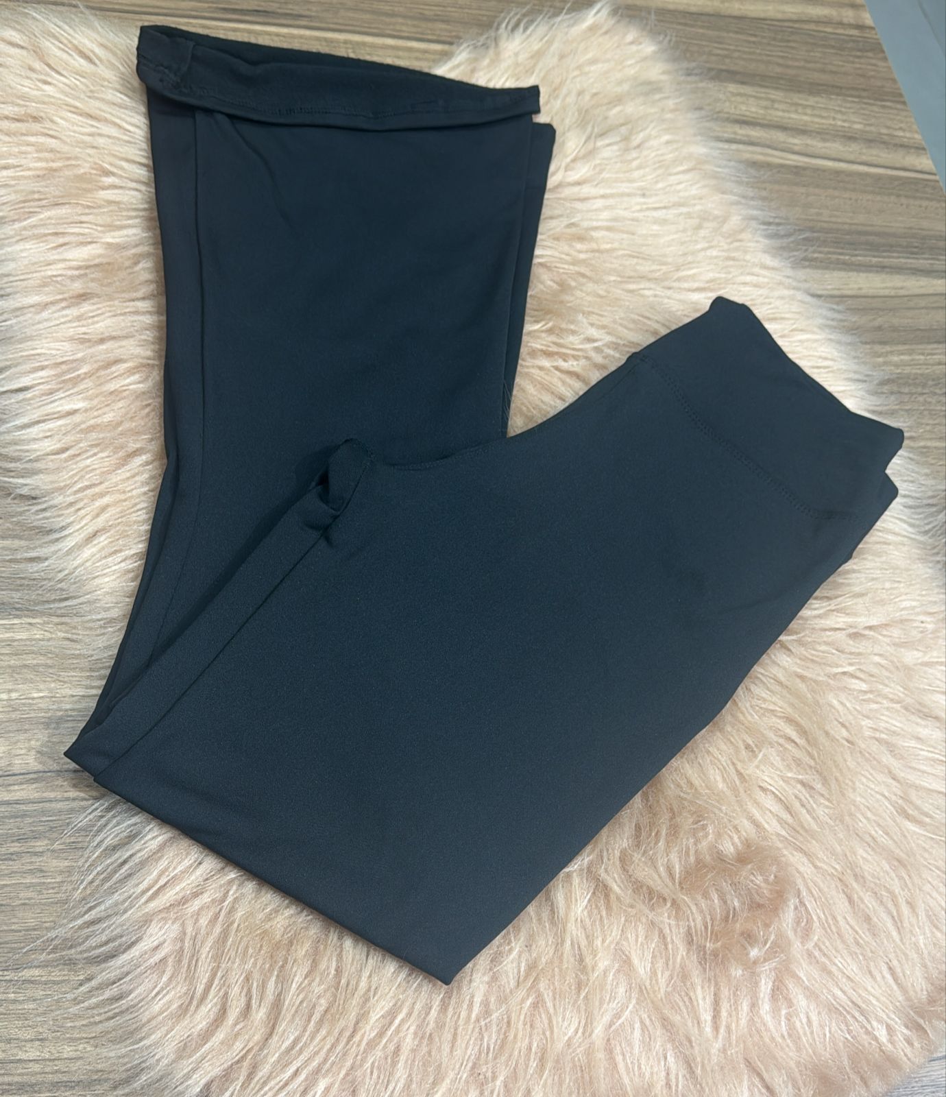 Calça Flare Poliamida Flanelada
