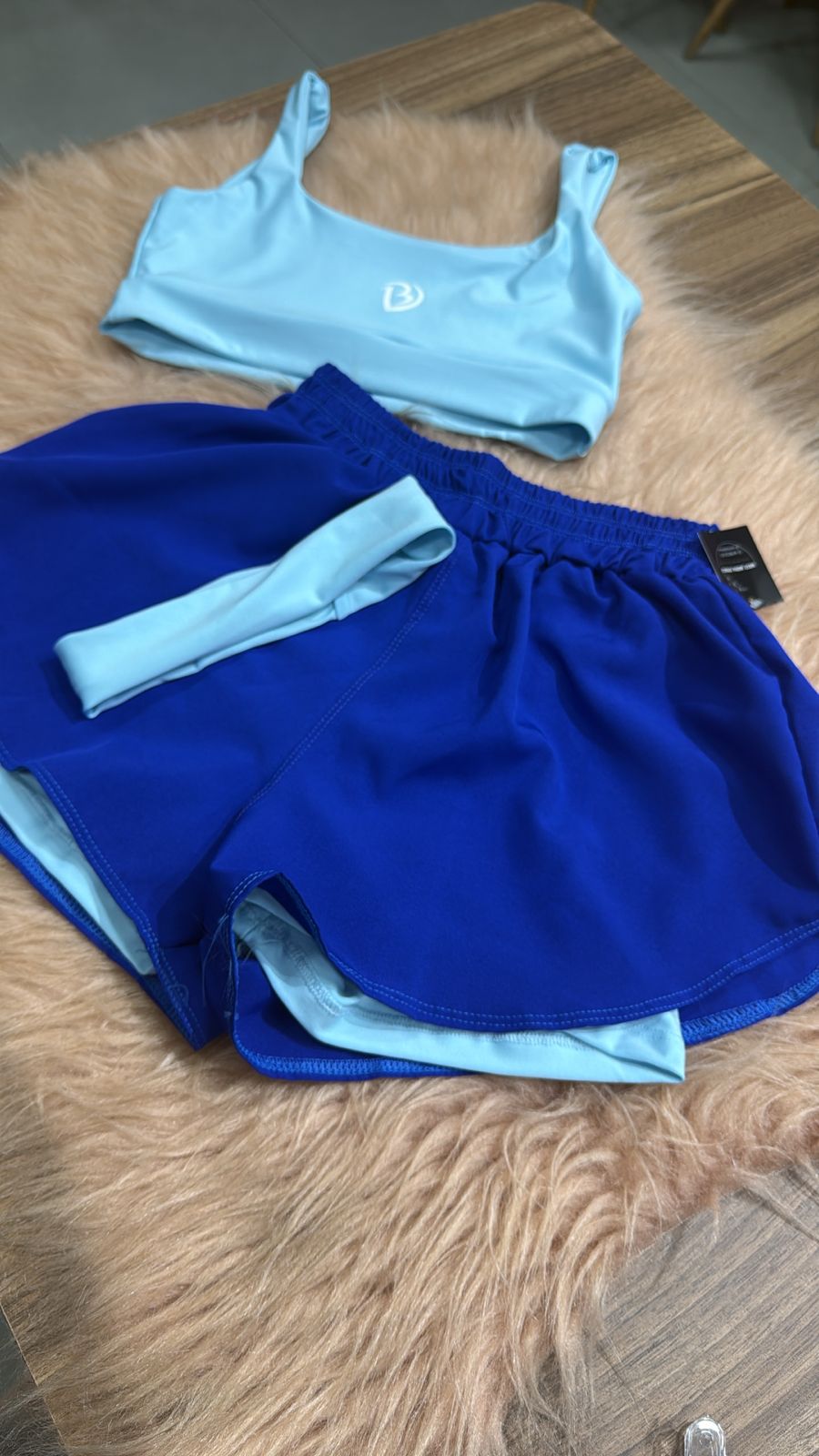 Conjunto Short Duplo com Faixa